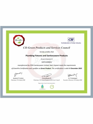 CII - Green Products and Services Council Certificate