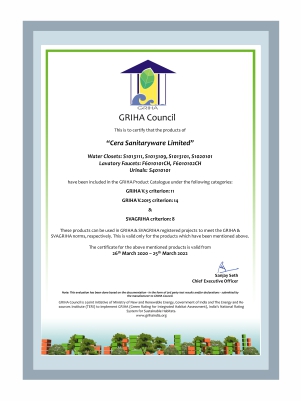  Griha Council Certificate